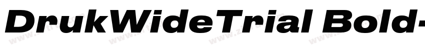 DrukWideTrial Bold字体转换